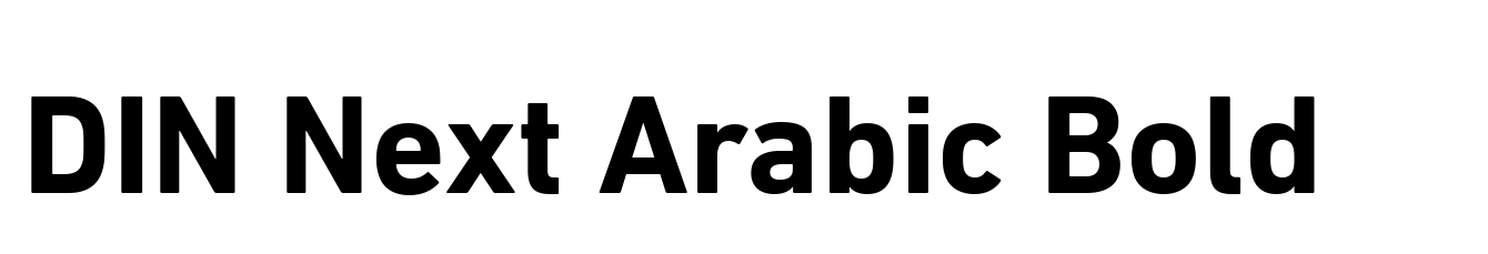 DIN Next Arabic Bold